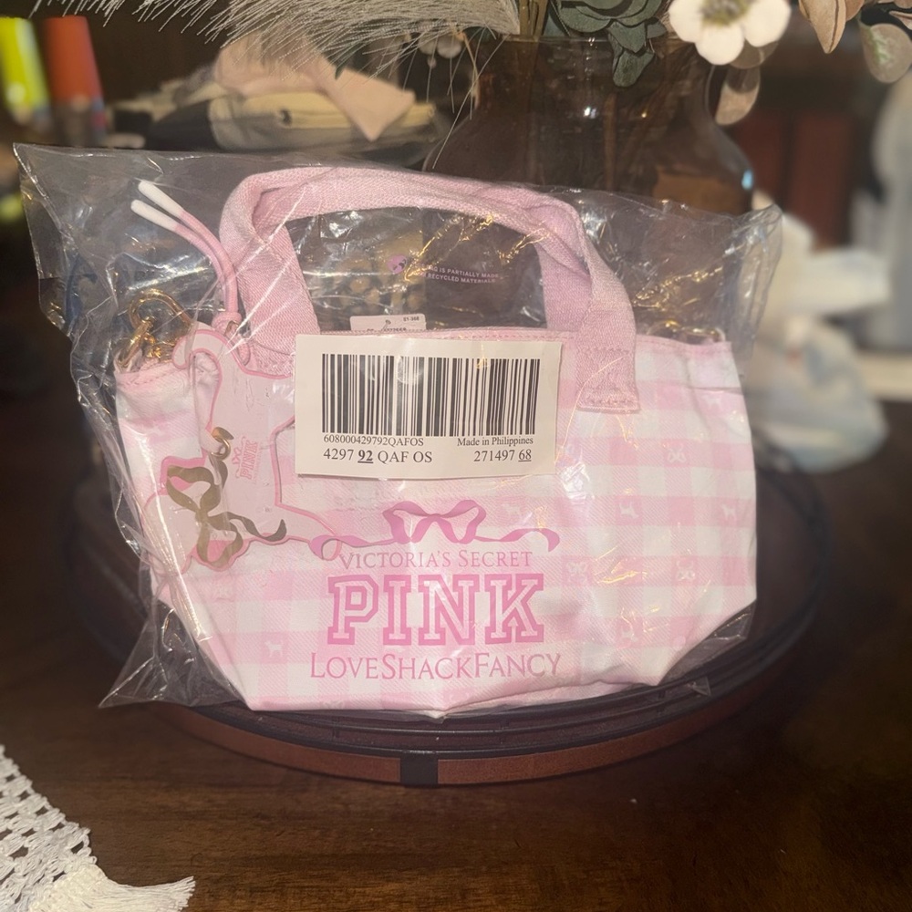 LoveShackFancy & Victoria's Secret Pink Gingham Tote